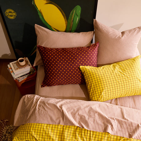 Cordell Cotton Sheets - Rosewood Flat Sheet / Single