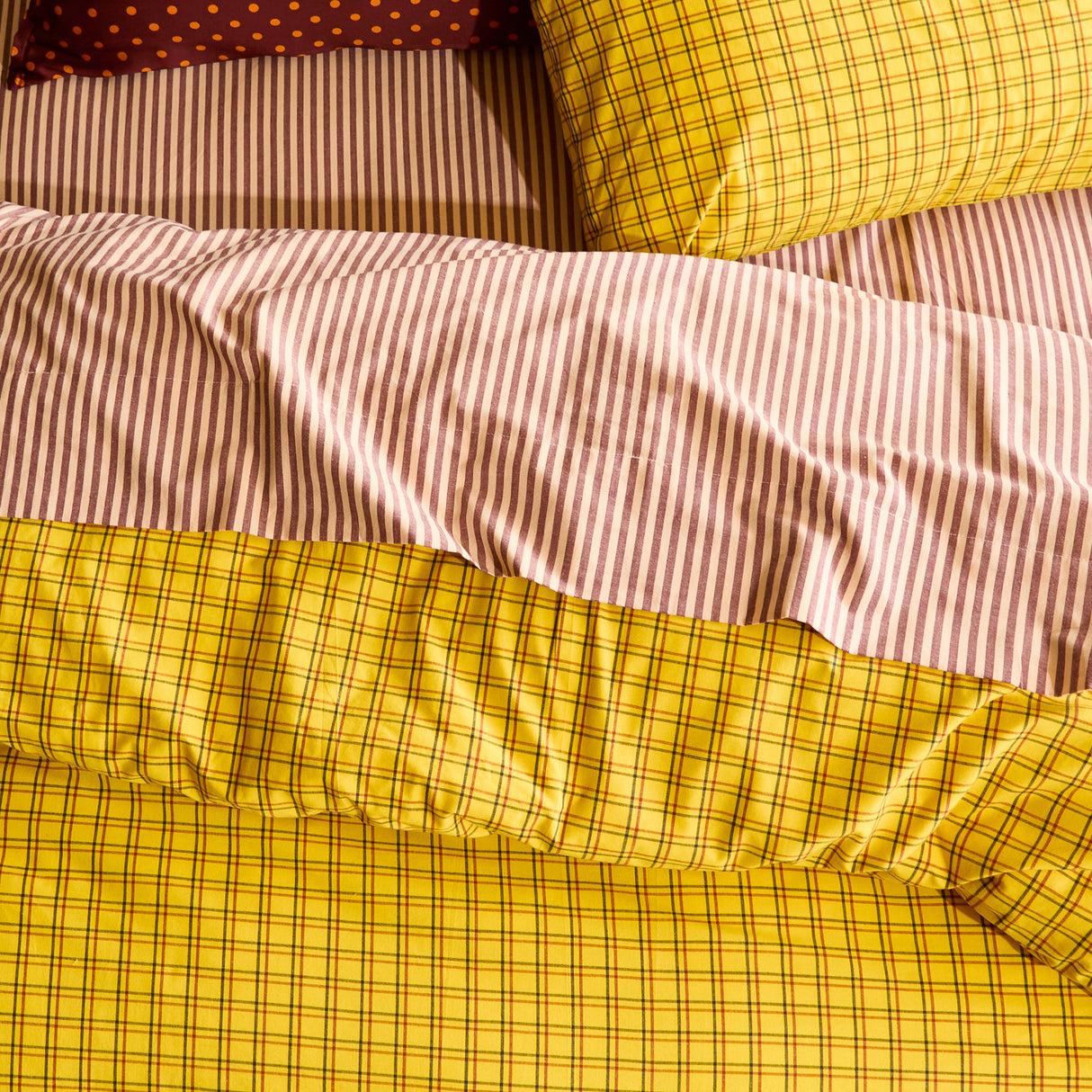 Cordell Cotton Sheets - Rosewood Flat Sheet / Single