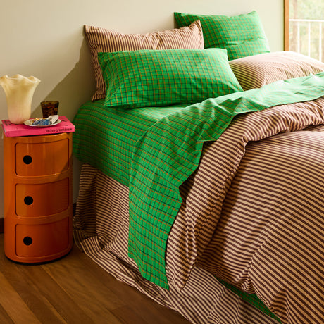 Cosmin Cotton Sheets - Spring Green Flat Sheet / Single
