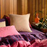 Cordell Cotton Euro Pillowcase Set - Rosewood