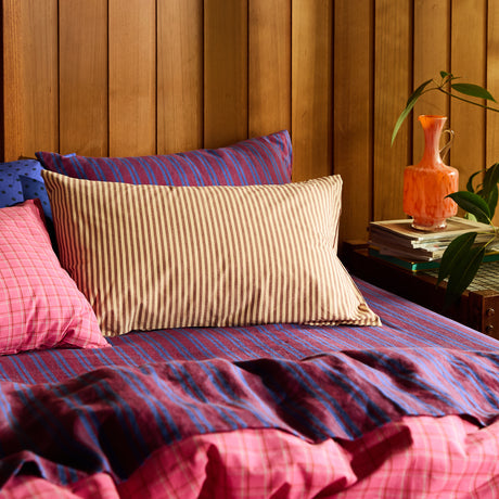 Cordell Cotton Pillowcase Set - Rosewood Standard