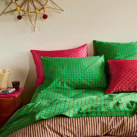 Cosmin Cotton Pillowcase Set - Spring Green Standard