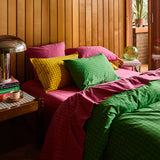 Cosmin Cotton Pillowcase Set - Spring Green Standard