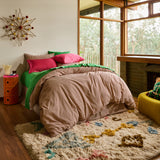 Cordell Cotton Quilt Cover - Rosewood Single