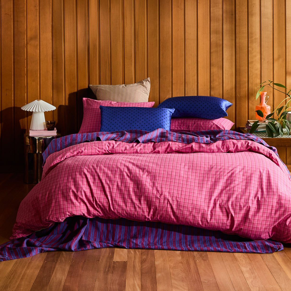 Cosmin Cotton Quilt Cover - Pansy Single