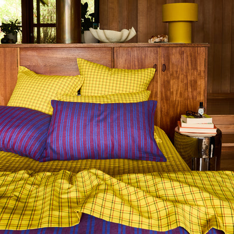 Nadine Linen Pillowcase Set - Burnt Sienna Standard