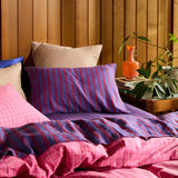 Nadine Linen Pillowcase Set - Burnt Sienna Standard