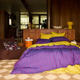 Nadine Linen Quilt Cover - Burnt Sienna Single