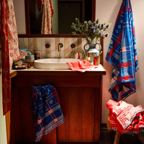 Josephine Bath Sheet - Blue Bell