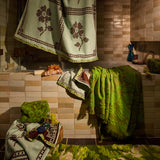 Indiana Bath Sheet - Cactus Green