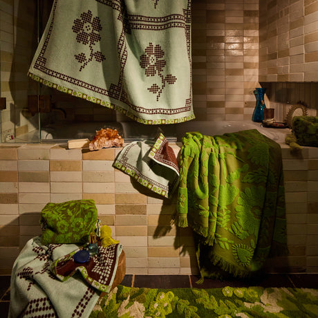 Indiana Bath Sheet - Cactus Green