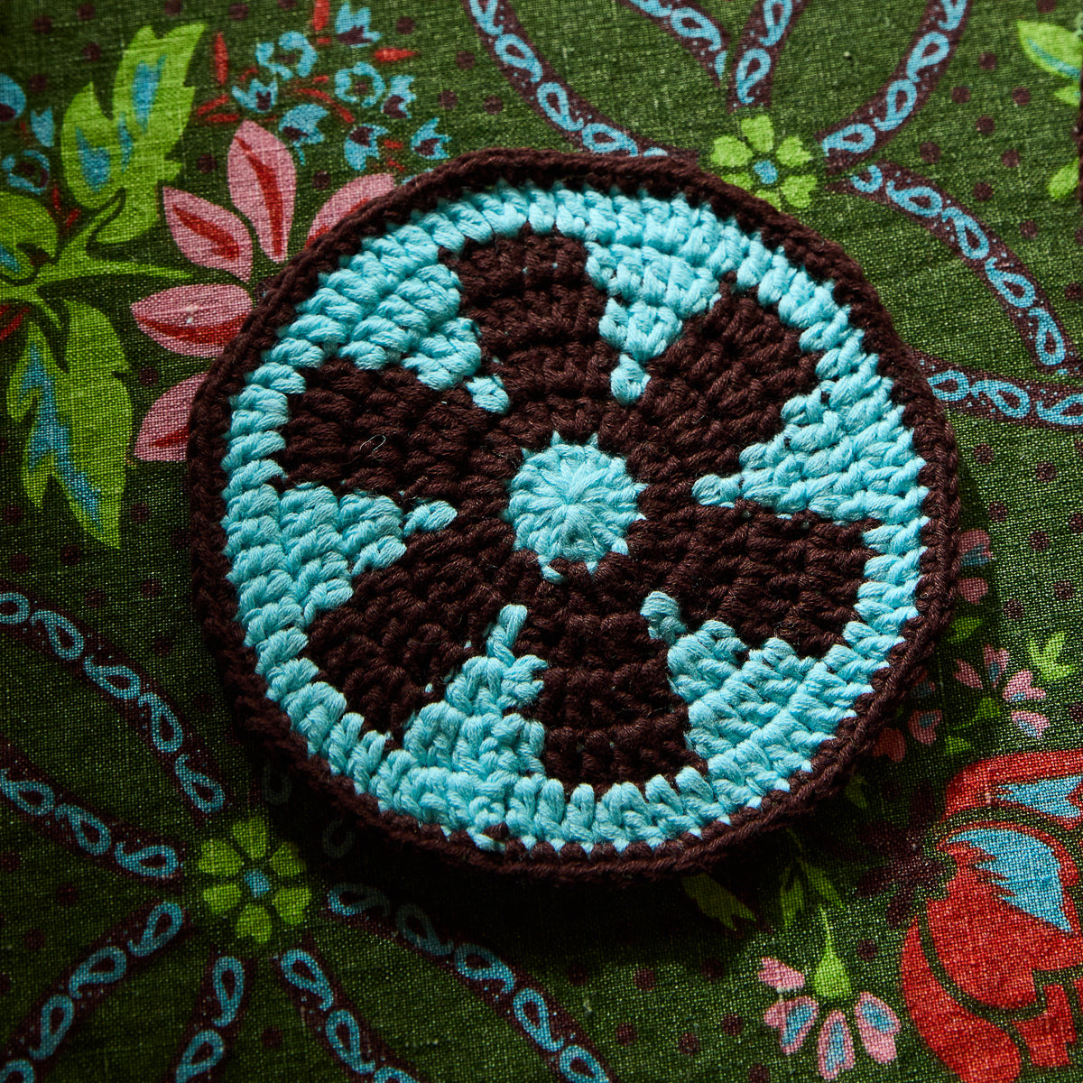 Indra Crochet Coaster