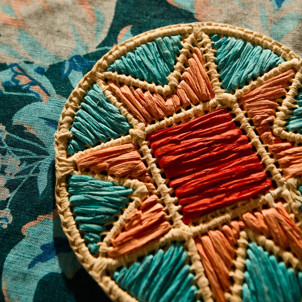 Harriet Coaster - Turquoise