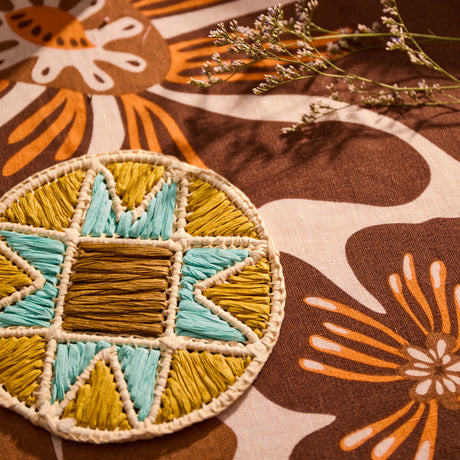 Harriet Coaster - Ochre