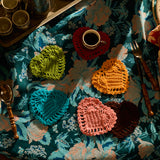 Millie Crochet Coaster - Dahlia