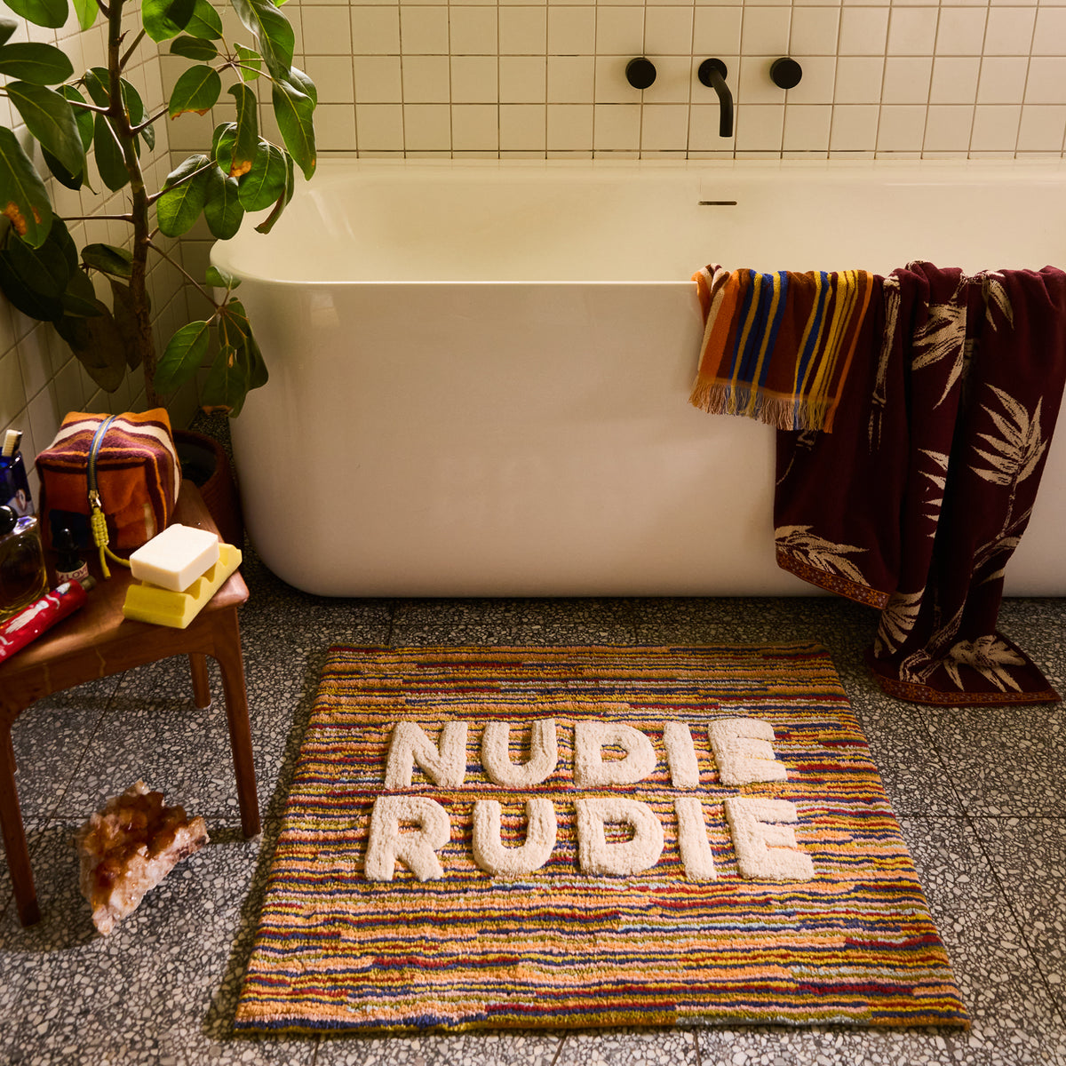 Tula Nudie Bath Mat - Burnt Sienna