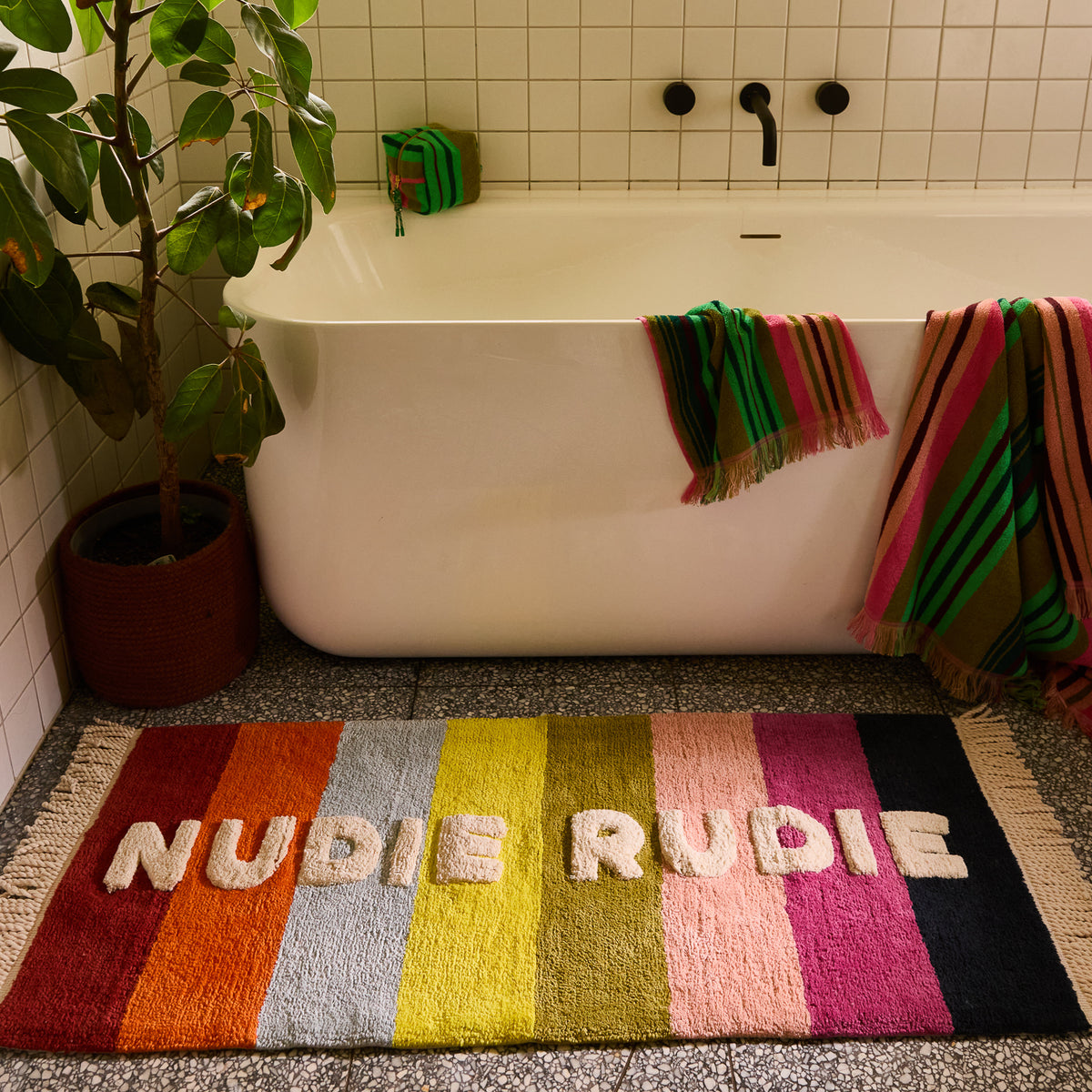 Martina Nudie Rudie Bath Runner - Cornflower