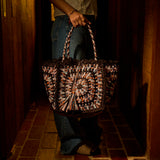 Solara Raffia Bag - Umber