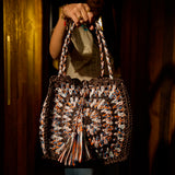 Solara Raffia Bag - Umber