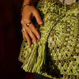 Solara Crochet Bag - Hunter Green