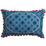 Anneliese Reversible Denim Cushion - Poppy Feather Insert