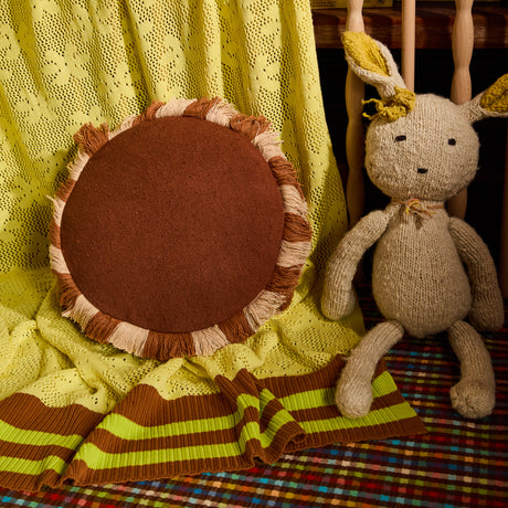 Reese Round Cushion - Umber Feather Insert