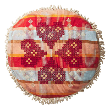 Shiloh Cross-Stitched Embroidered Cushion Feather Insert