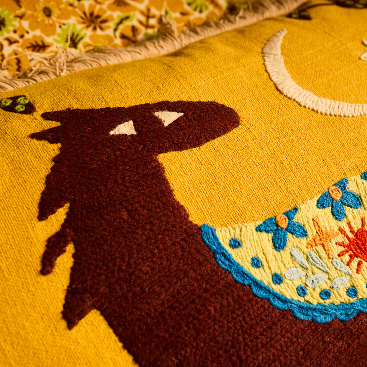 Arlo Embroidered Cushion Feather Insert