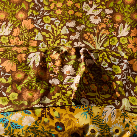 Sloane Cotton Sheets - Umber Fitted Sheet / Cot