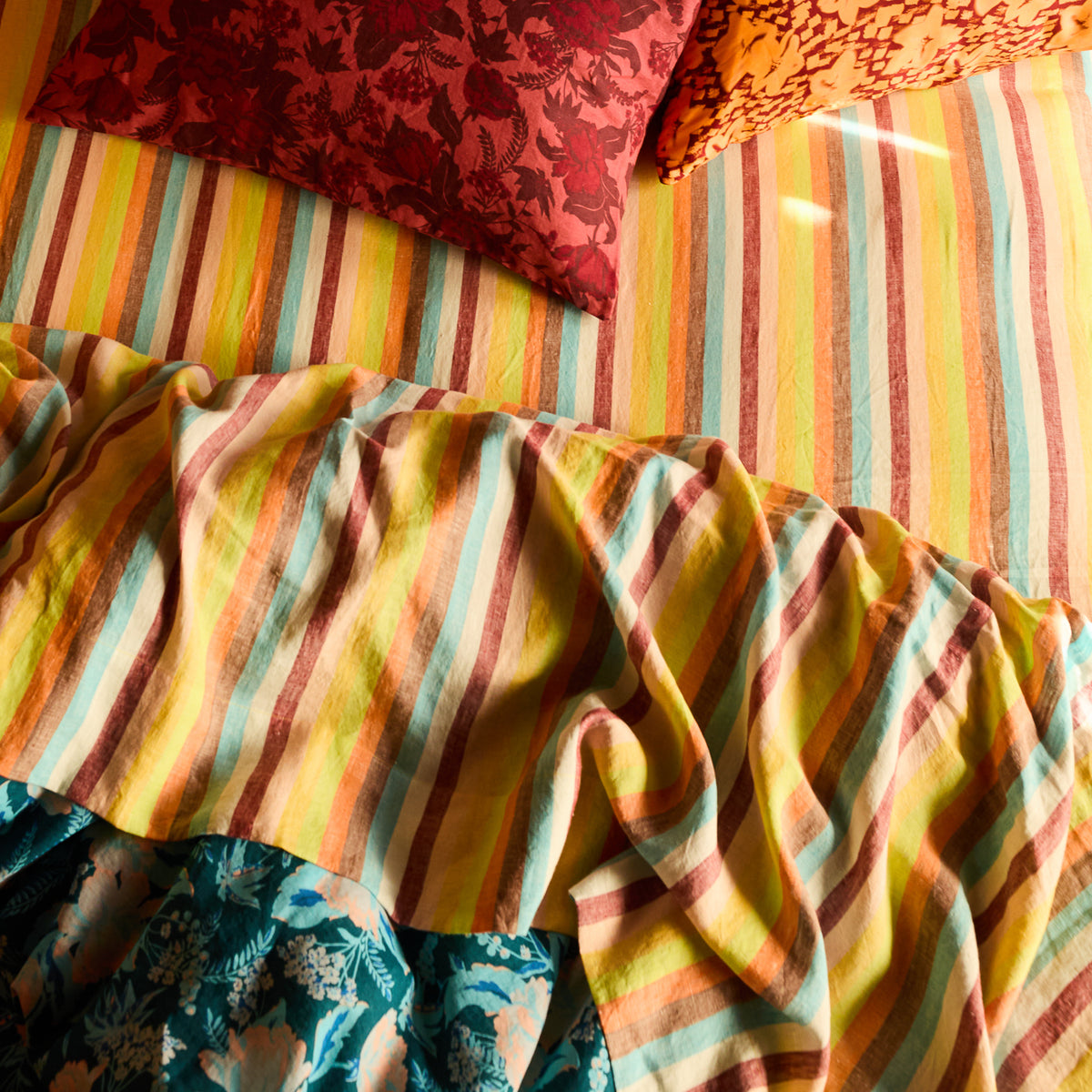 Tilda Linen Sheets Fitted Sheet / Cot