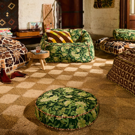 Sierra Jacquard Round Floor Cushion