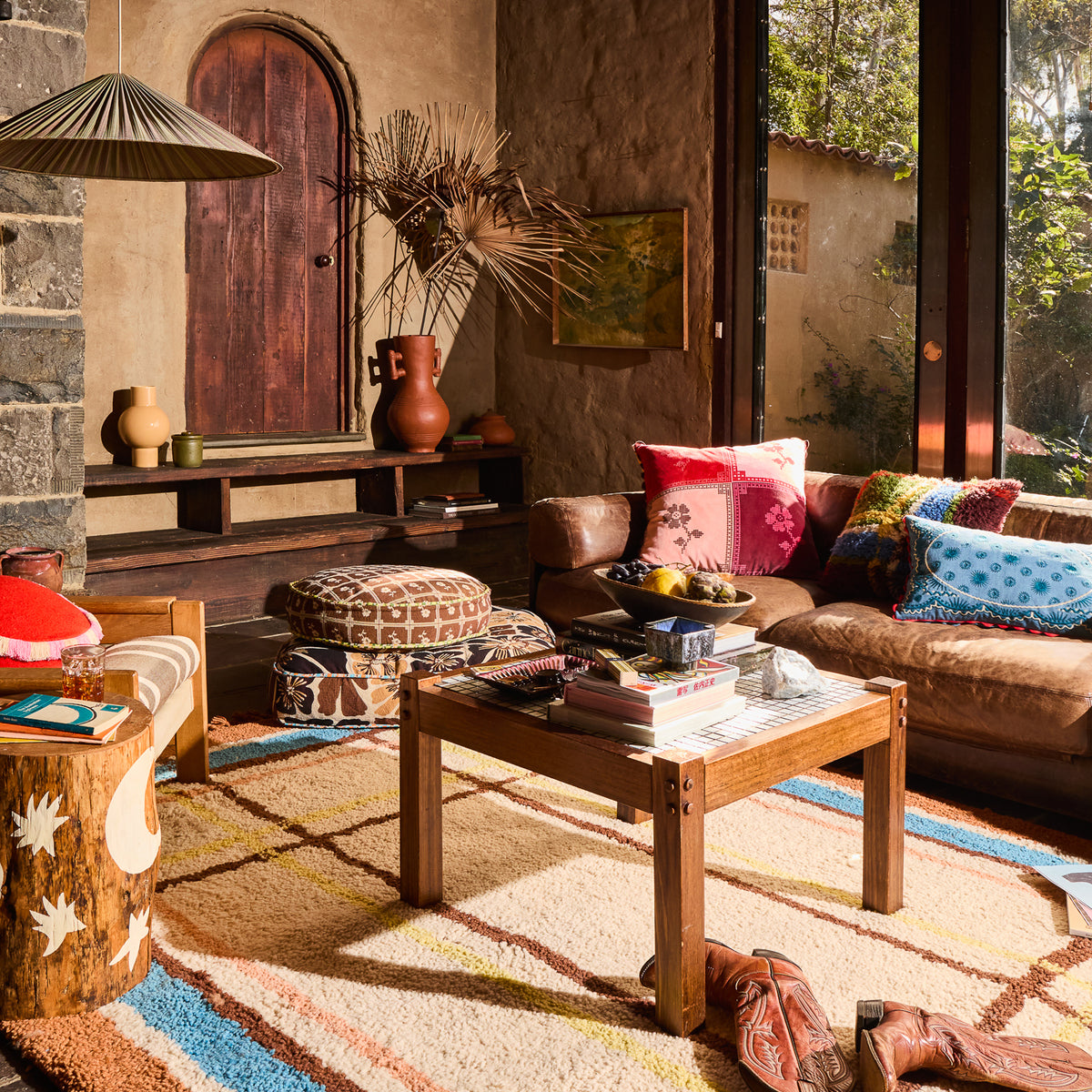 Bonny Jacquard Round Floor Cushion