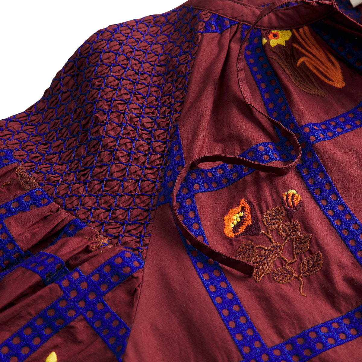 Florina Blouse - Rosewood XS