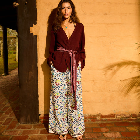Aneta Knit Kimono - Rosewood XS