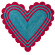 Mavis Jute Mat - Turquoise