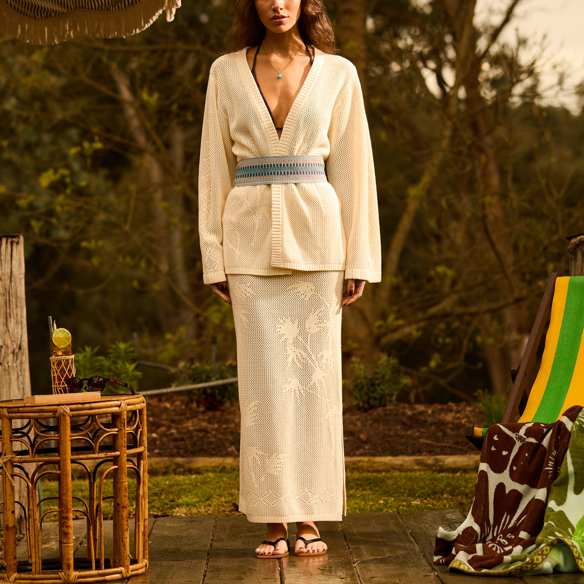 Aneta Knit Skirt - Moonlight XS