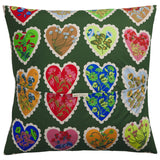 Loretta Cotton Euro Pillowcase Set - Hunter Green