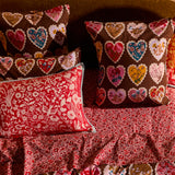 Loretta Cotton Euro Pillowcase Set - Umber