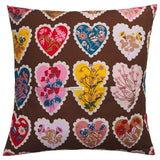 Loretta Cotton Euro Pillowcase Set - Umber