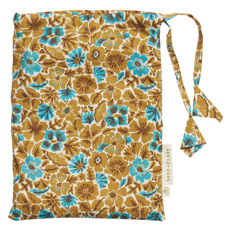 Magnolia Cotton Euro Pillowcase Set - Turquoise