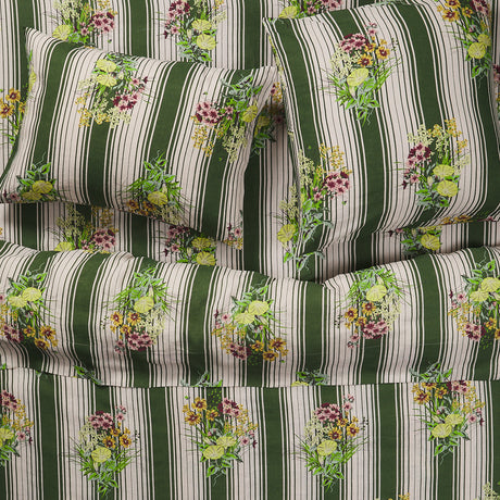 Dempsey Linen Euro Pillowcase Set - Hunter Green