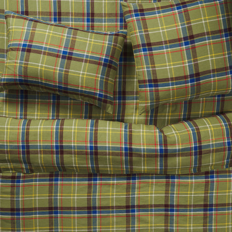 Frances Linen Euro Pillowcase Set - Moss