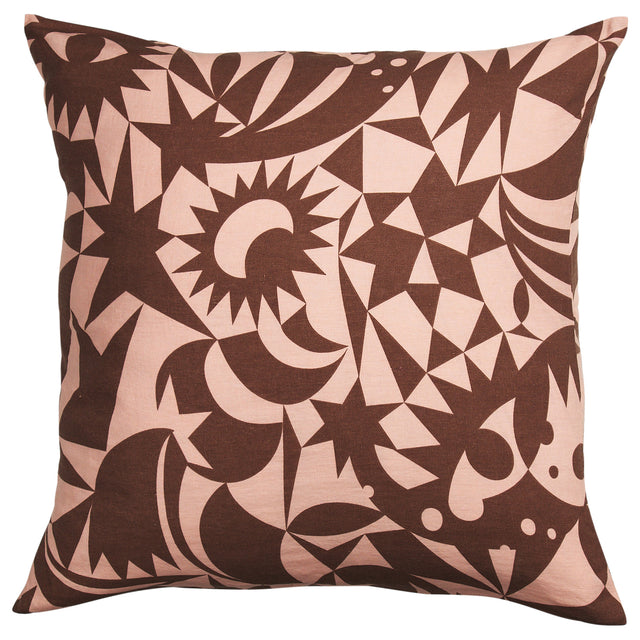 Nora Linen Euro Pillowcase Set - Carnelian