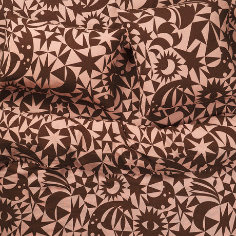 Nora Linen Euro Pillowcase Set - Carnelian