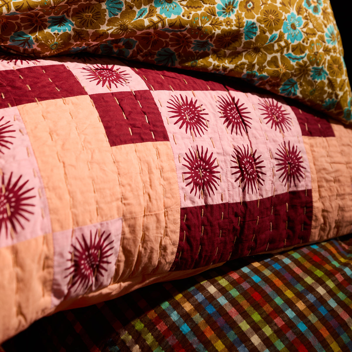 Abilene Patchwork Sham - Dahlia