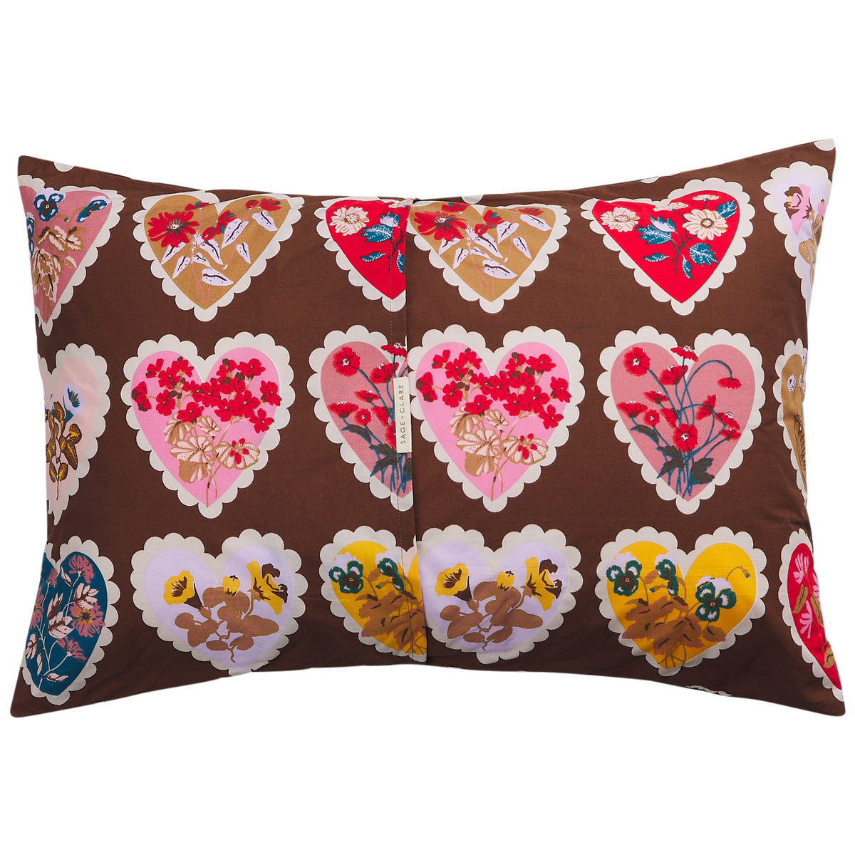 Loretta Cotton Pillowcase Set - Umber Standard