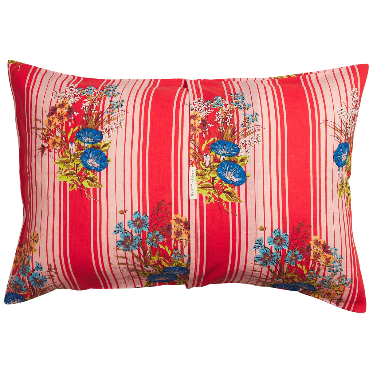 Dempsey Linen Pillowcase Set - Poppy Standard