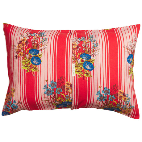 Dempsey Linen Pillowcase Set - Poppy Standard