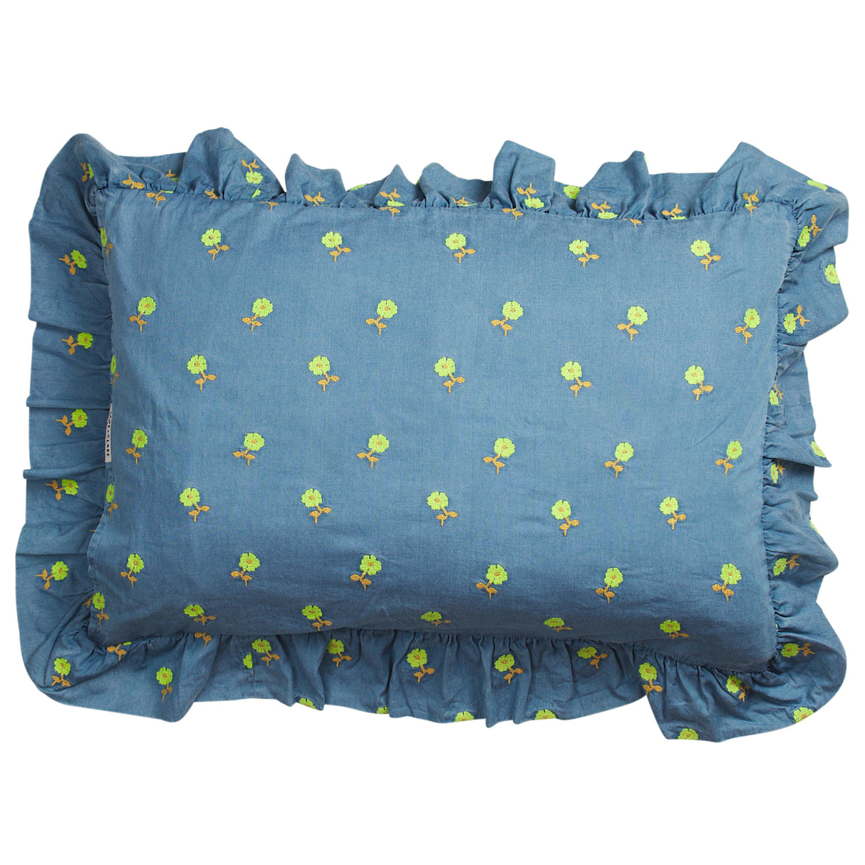 Anneliese Ruffle Pillowcase - Peridot Standard