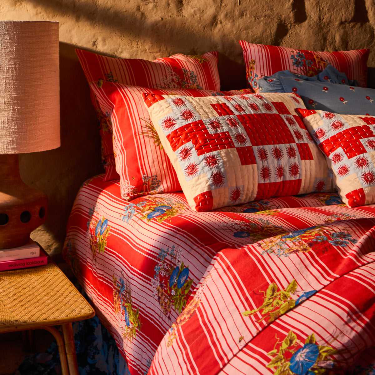 Abilene Patchwork Sham - Poppy